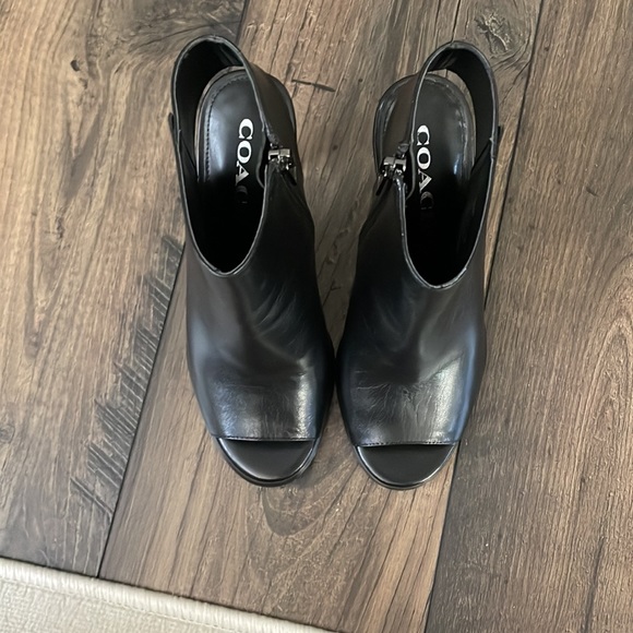 COACH open toe booties/heels. - Picture 2 of 5